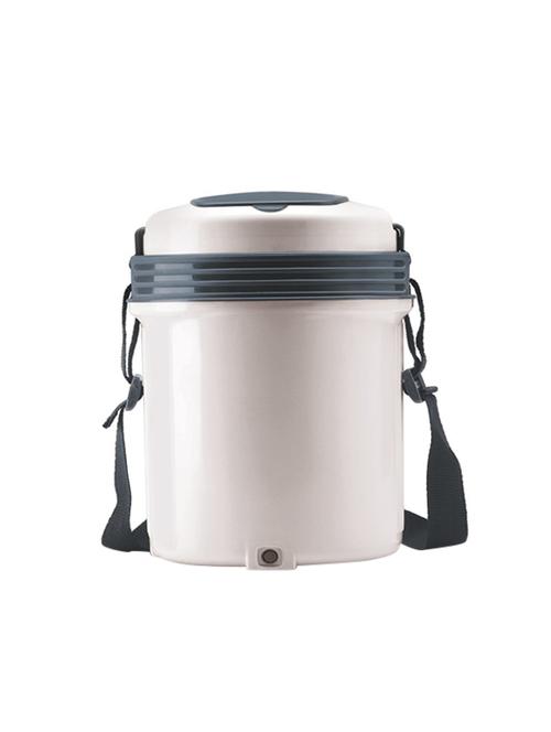 milton electron 3 container tiffin box, white - 15060987 - Very Small Image - 1