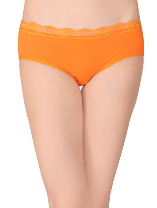 orange solid hipster panty - 15061550 - Very Small Image - 1