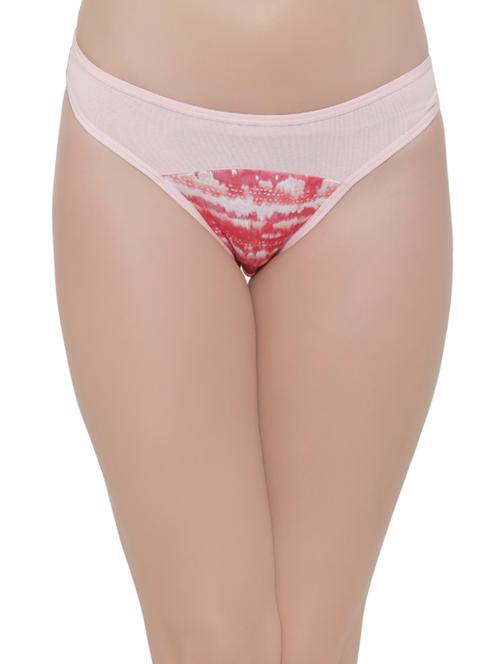 pink printed bikini panty - 15061566 - Very Small Image - 1