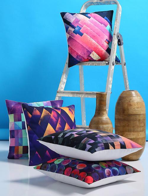 set of 5 polyester cushion covers - 15061628 - Very Small Image - 1