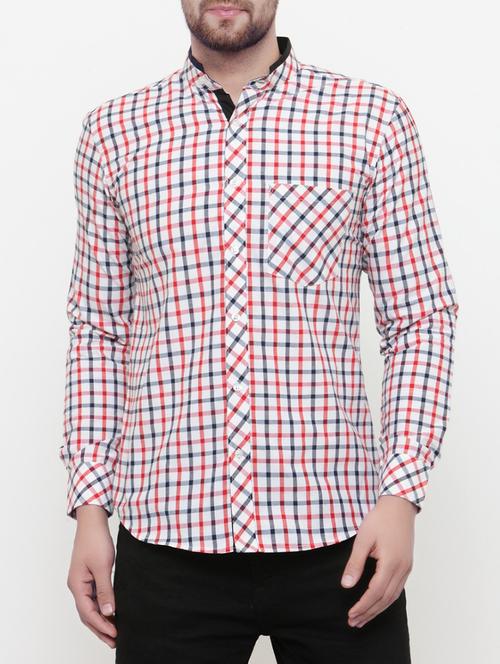 red cotton casual shirt - 15061721 - Very Small Image - 1