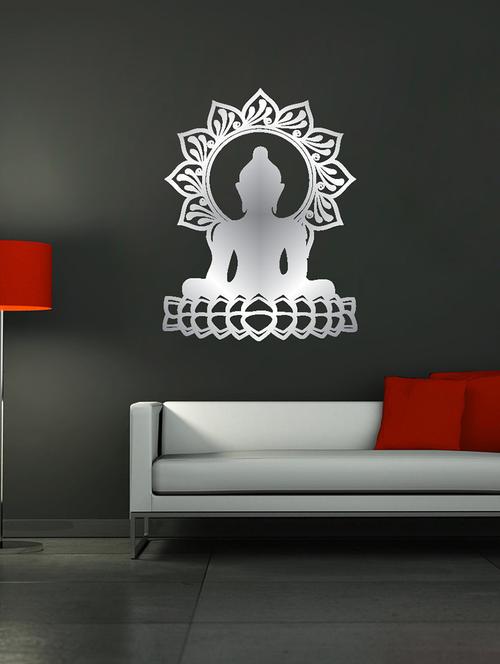 buddha on lotus wall sticker - 15065575 - Very Small Image - 1