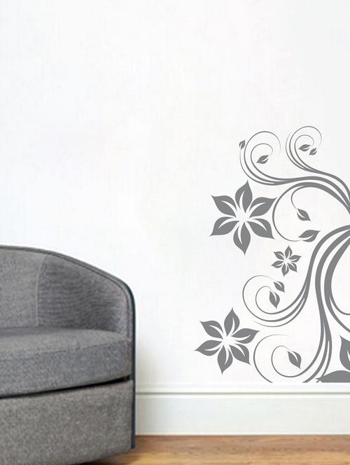black florals wall sticker - 15065637 - Very Small Image - 1