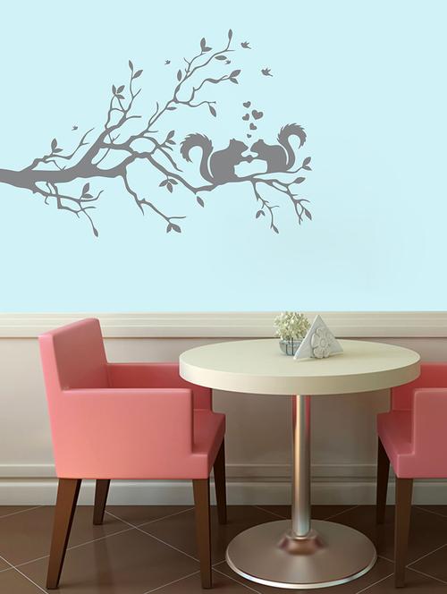 love squirrel wall sticker - 15065656 - Very Small Image - 1