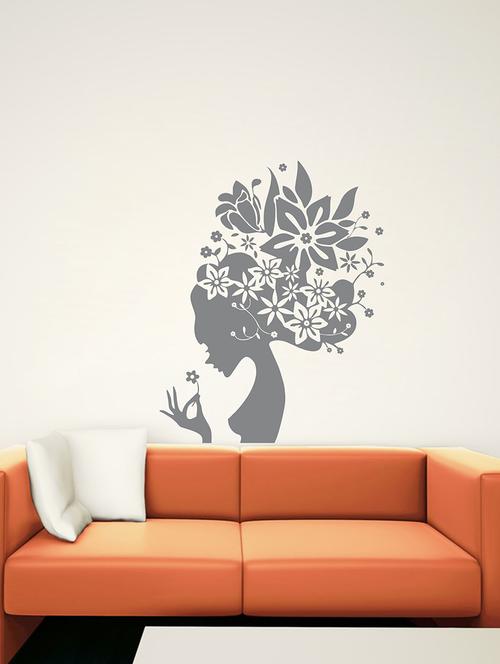 florish hair wall sticker - 15065657 - Very Small Image - 1