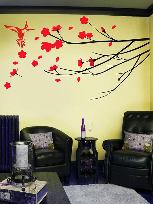decal orange tree wall sticker - 15065678 - Very Small Image - 1