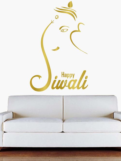 diwali ganesha wall sticker large - 15065701 - Very Small Image - 1
