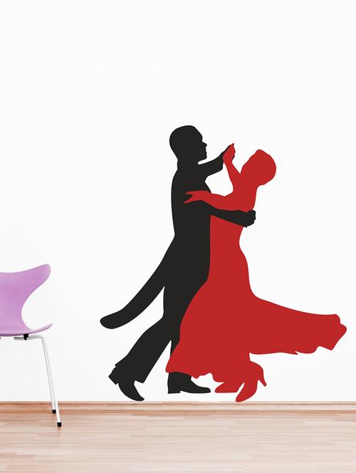 dancing couple wall sticker - 15065819 - Very Small Image - 1