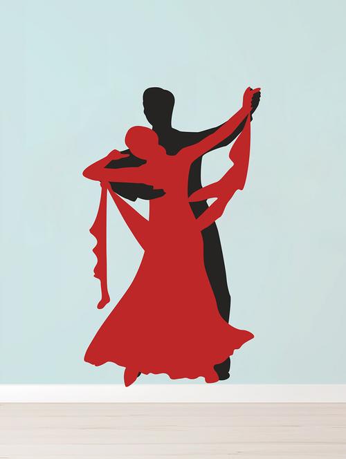 dancing couple wall sticker - 15065821 - Very Small Image - 1