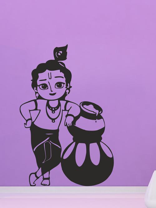 bal krishna wall sticker - 15065838 - Very Small Image - 1