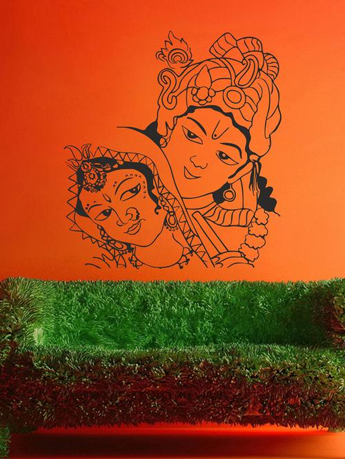 radha krishna wall sticker - 15065840 - Very Small Image - 1