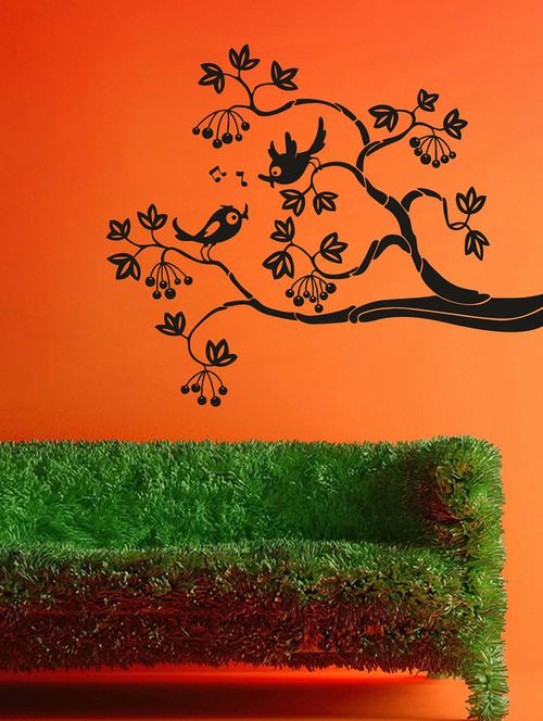 birds on tree wall sticker - 15065848 - Very Small Image - 1