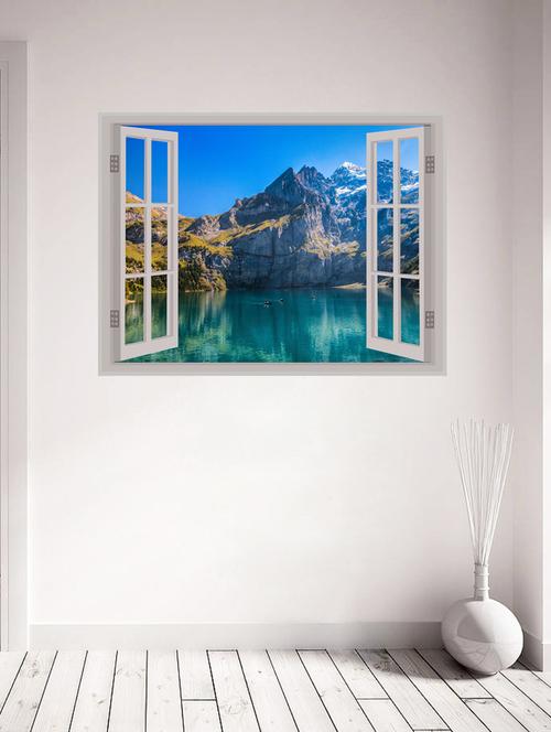 river window illution wall sticker - 15065859 - Very Small Image - 1