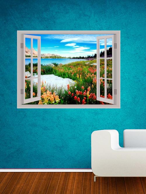 nature window illution wall sticker - 15065863 - Very Small Image - 1
