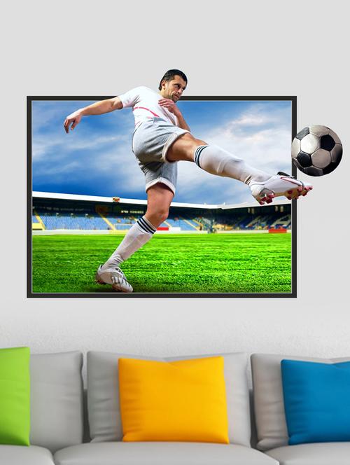 football player 3d wall sticker - 15065895 - Very Small Image - 1