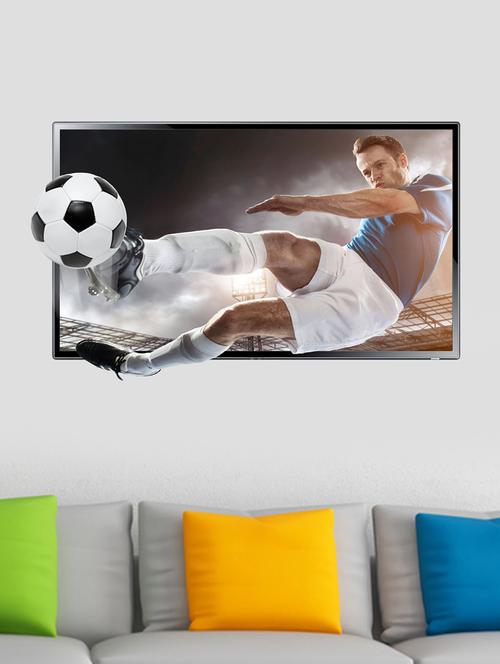 football player 3d wall sticker - 15065896 - Very Small Image - 1