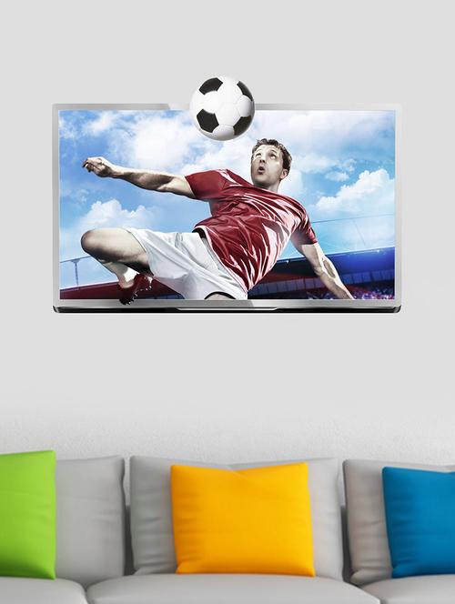 football player 3d wall sticker - 15065903 - Very Small Image - 1