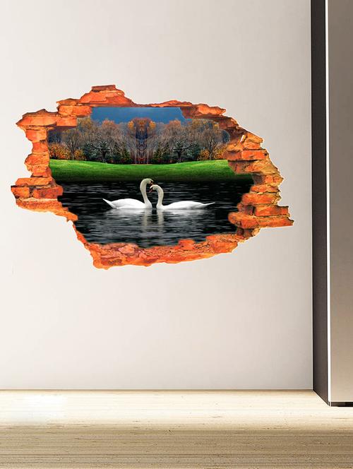 couple ducks 3d wall sticker - 15065911 - Very Small Image - 1