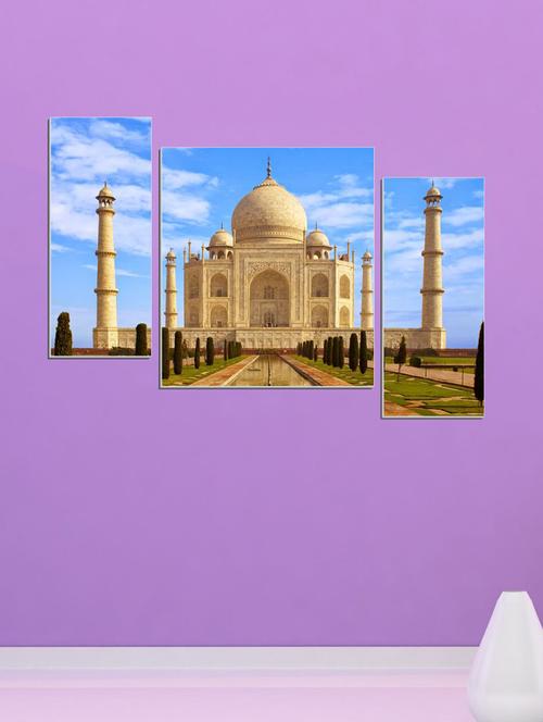 taj mahal three pieces wall sticker - 15065972 - Very Small Image - 1