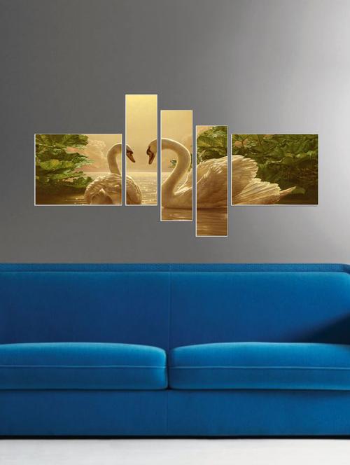 two ducks five pieces wall sticker - 15065975 - Very Small Image - 1