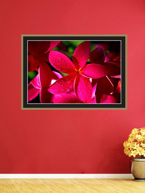 red flowers wall sticker - 15066025 - Very Small Image - 1