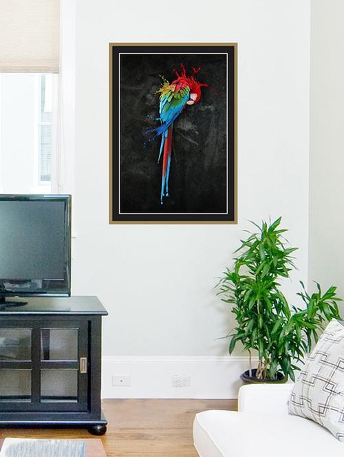 coloueful parrot wall sticker - 15066029 - Very Small Image - 1