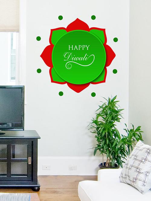 happy diwali wall sticker - 15066039 - Very Small Image - 1