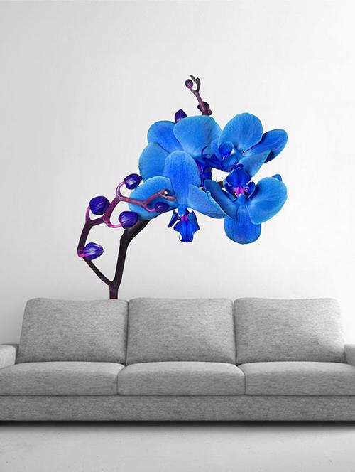 blue flower wall sticker - 15066044 - Very Small Image - 1