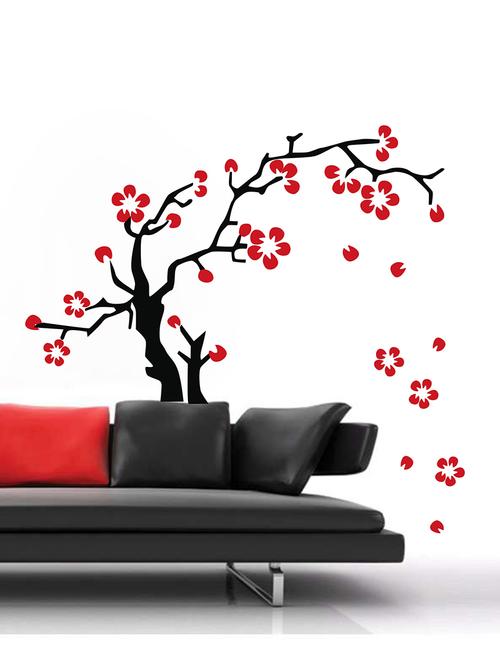 branch floral wall sticker (115x104cm) - 15066080 - Very Small Image - 1