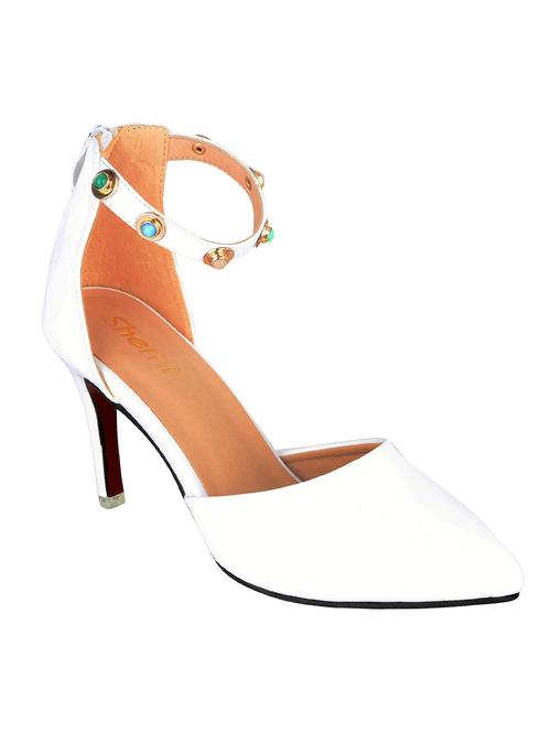 white ankle strap sandal - 15066408 - Very Small Image - 1