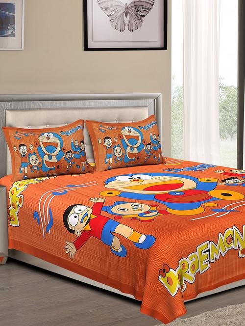 cotton jaipuri traditional double bedsheet with 2 pillow covers - 15067363 - Very Small Image - 1