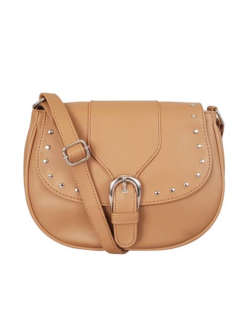 brown leatherette regular sling bag - 15067513 - Very Small Image - 1