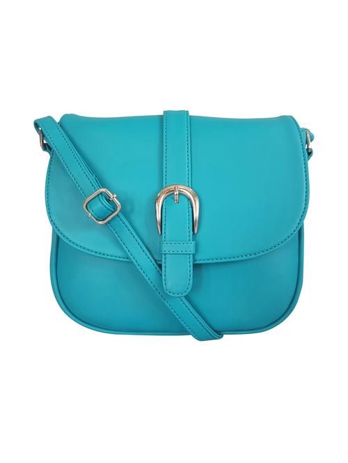 blue leatherette regular sling bag - 15067518 - Very Small Image - 1