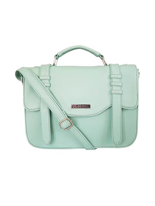 green leatherette regular sling bag - 15067524 - Very Small Image - 1