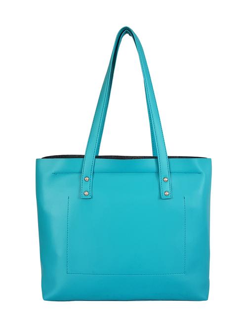blue leatherette regular handbag - 15067563 - Very Small Image - 1
