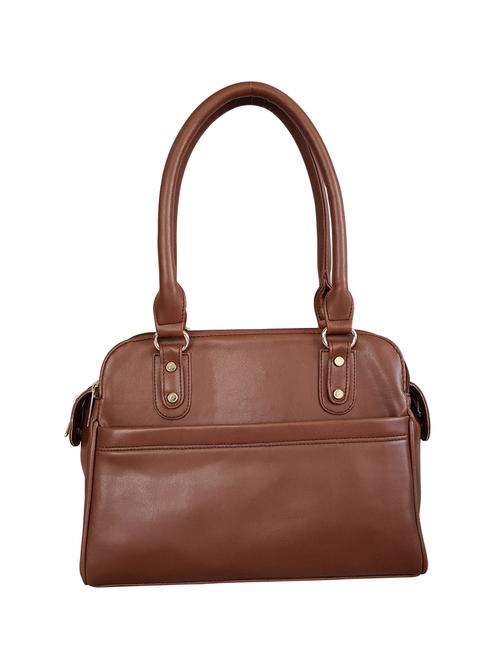 brown leatherette regular handbag - 15067569 - Very Small Image - 1