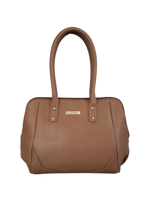brown leatherette regular handbag - 15067577 - Very Small Image - 1