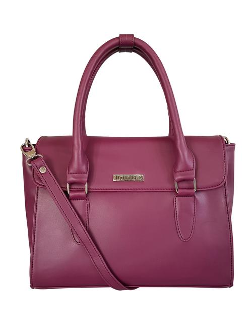 purple leatherette regular handbag - 15067585 - Very Small Image - 1