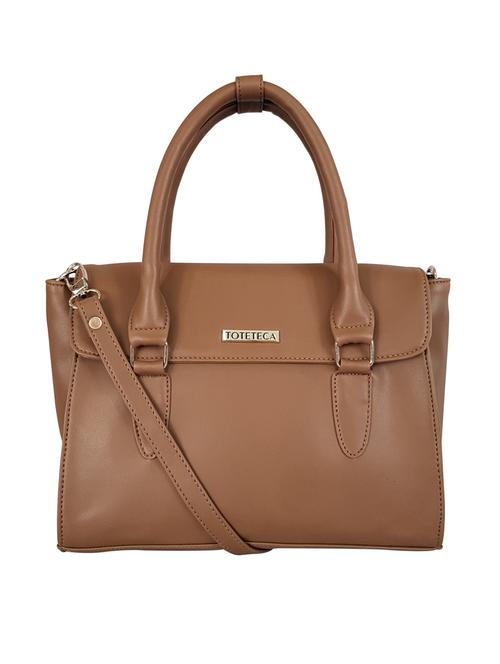 brown leatherette regular handbag - 15067587 - Very Small Image - 1