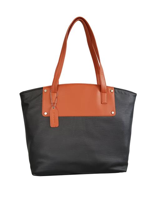 black leatherette regular handbag - 15067614 - Very Small Image - 1
