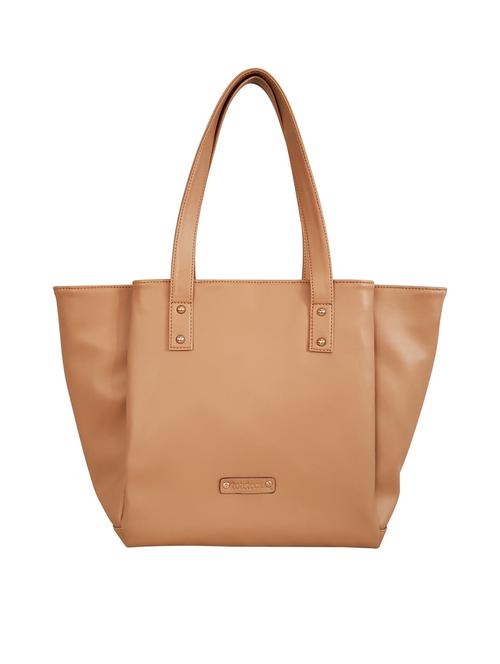 brown leatherette regular handbag - 15067619 - Very Small Image - 1