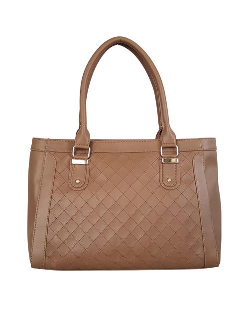 brown leatherette regular handbag - 15067626 - Very Small Image - 1