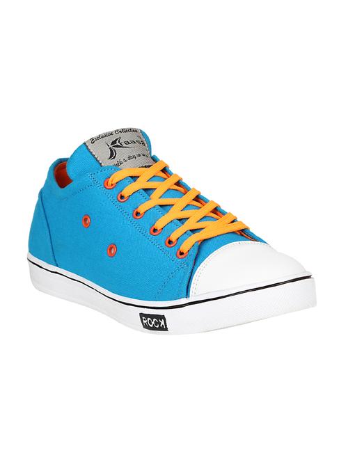 blue canvas lace up sneakers - 15068747 - Very Small Image - 1