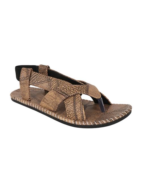 beige synthetic & mesh back strap sandals - 15069115 - Very Small Image - 1