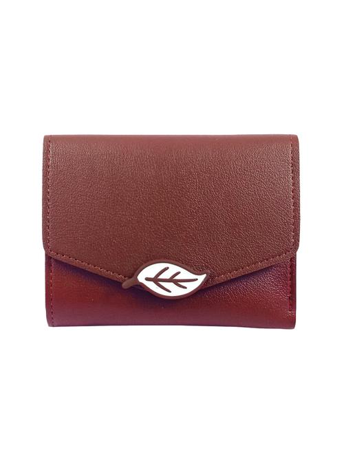 dark brown leatherette regular purse - 15070434 - Very Small Image - 1
