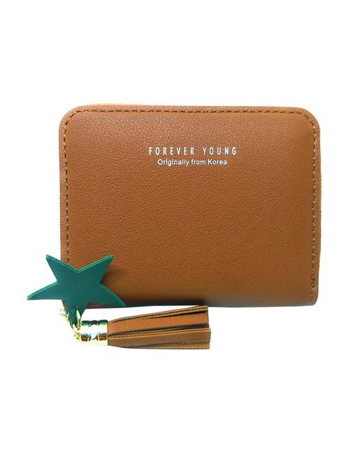 brown leatherette regular purse - 15070440 - Very Small Image - 1