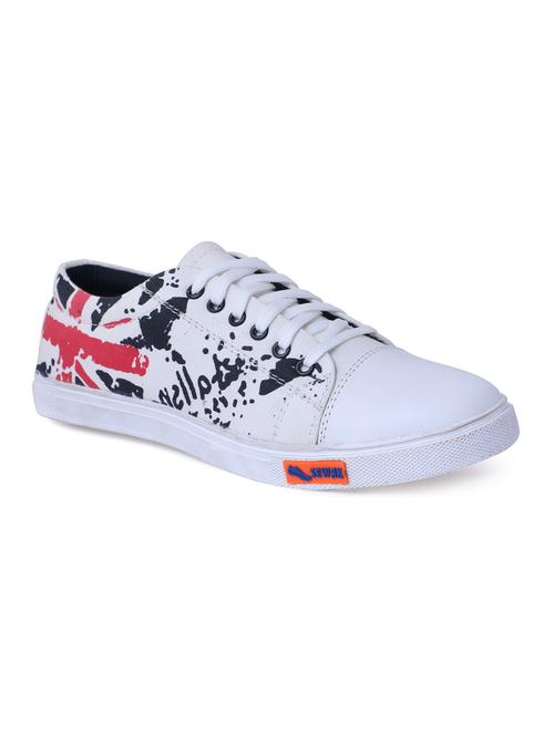 white patent leather lace up sneakers - 15071142 - Very Small Image - 1