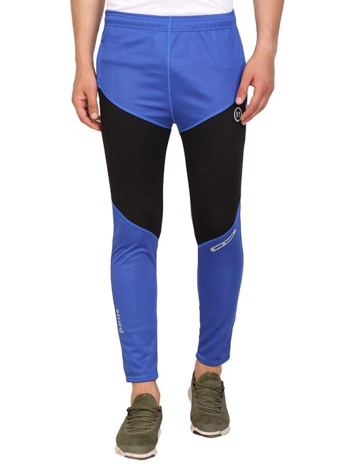 blue cotton full length track pant - 15071966 - Very Small Image - 1