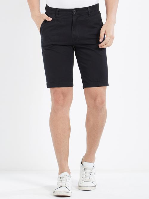 black cotton shorts - 15074177 - Very Small Image - 1