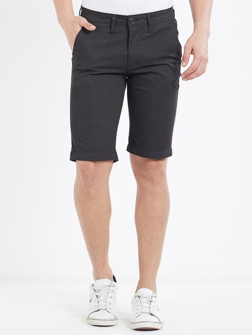 black cotton shorts - 15074183 - Very Small Image - 1